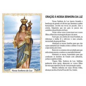 OG14057P100 - Oração N. Sra. Da Luz c/ 100un. - 9,5x6,5cm