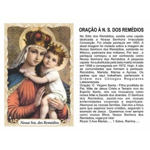 OG14075P100 - Oração N. Sra. Dos Remédios c/ 100un. - 9,5x6,5cm