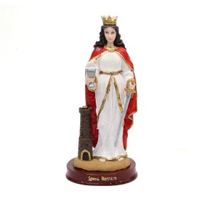 IM1740013 - Imagem Santa Bárbara Resina - 21x9,5cm