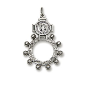AN83252 - Dezena de Dedo N. Sra. Das Graças Metal - Tamanho Único 5x3,5cm