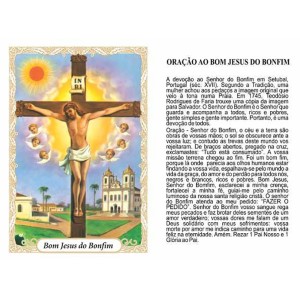 OG141426P100 - Oração Bom Jesus do Bonfim c/ 100un. - 9,5x6,5cm