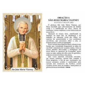 OG141472P100 - Oração São João Maria Vianney c/ 100un. - 9,5x6,5cm