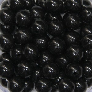 CTM050070P20G - Contas Bolinhas Acrílico Preto c/ 20 gramas - 8mm (51)
