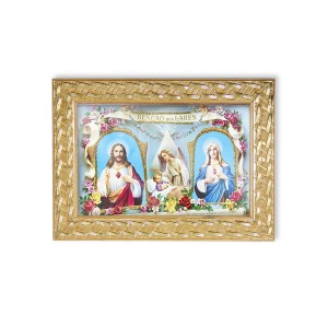 QD91222 - Quadro Benção Dos Lares - 13x18cm