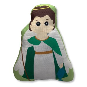 AL38410 - Almofada Naninha São Rafael Arcanjo (M) - 29x24cm