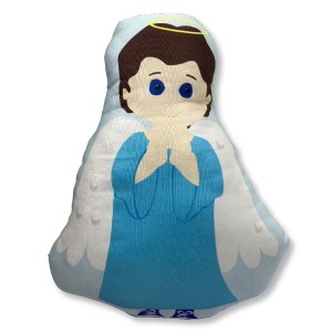 AL38456 - Almofada Naninha Anjo Azul (M) - 29x21cm