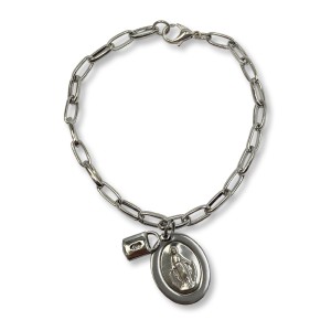 PU28225 - Pulseira N. Sra. das Graças Cadeia de Consagração - 19cm (PSC02)