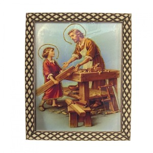 QD91408 - Quadro São José Operário - 23x28cm