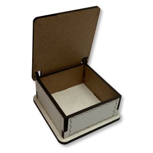 CXM1430 - Caixinha Batismo MDF 3x6,3cm