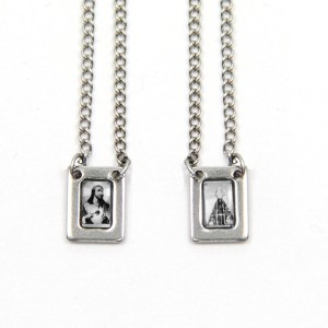 ES42002 - Escapulário N. Sra. Aparecida Aço Inox - 61x0,8cm (R136)