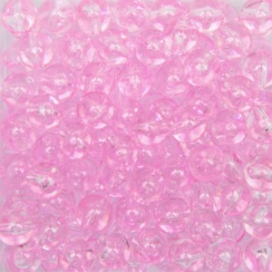 CTM050040P20G - Contas Bolinhas Acrílico Rosa Claro Transparente c/ 20 gramas - 8mm (69)