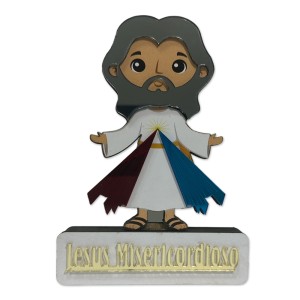 PE721863 - Pedestal Jesus Misericordioso MDF - 15x10cm