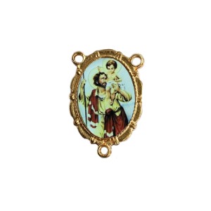 ET1953505 - Entremeio São Cristóvão Duplo Resinado 1un. - 3,2X2,2cm