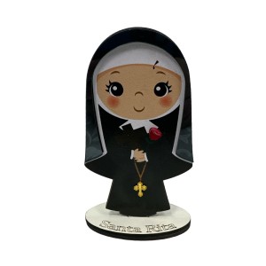 PE721505 - Pedestal Santa Rita de Cássia MDF - 12,5x7,5cm