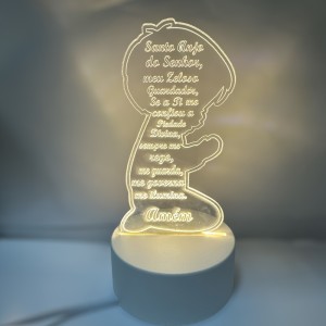 LU1970131 - Luminária Anjo da Guarda Led- 19x9,5cm