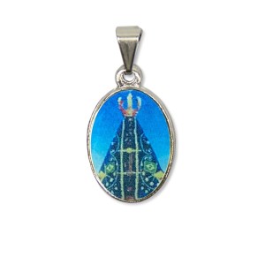 MD125000P2 - Medalha N. Sra. Aparecida PX Níquel c/ 2un. - 2,5X1,5cm