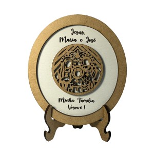 DF198520 - Pedestal Sagrada Família MDF - 11x9,5cm