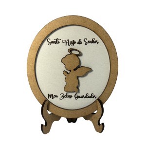 DF198530 - Pedestal Santo Anjo MDF - 11x9,5cm