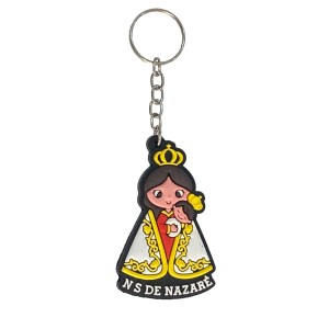CH50010 - Chaveiro N. Sra. De Nazaré Emborrachado - 12x4cm