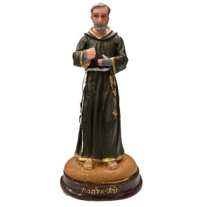 IM1730476 - Imagem São Padre Pio de Pietrelcina Resina - 15x7cm