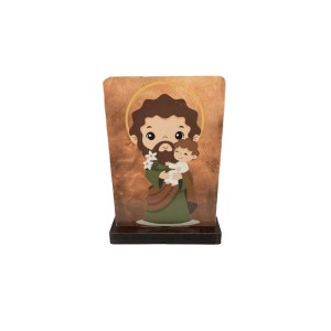 PE720850 - Pedestal São José Infantil MDF - 7,5x5,5cm