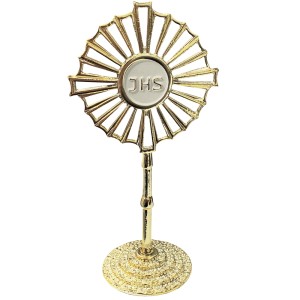 PD112040 - Ostensório Primeira Eucaristia Dourado - 18x9cm