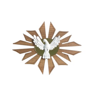 DF1980320 - Divino Espírito Santo Resplendor de Parede - 16x20,5cm