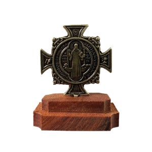 AO295032 - Pedestal Medalha de São Bento - 5x4,3cm