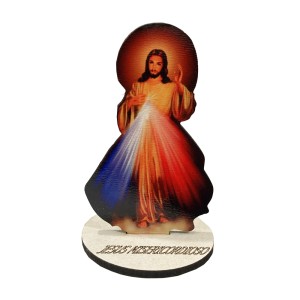 AO291103 - Pedestal Jesus Misericordioso MDF - 8x5,3cm
