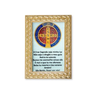 QD91111 - Quadro São Bento - 13x18cm