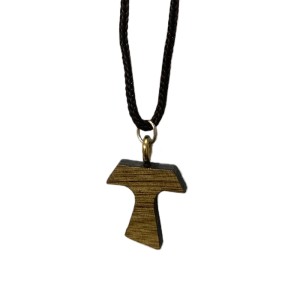 CC1480300 - Cordão c/ Tau de Madeira (P) - 40cm