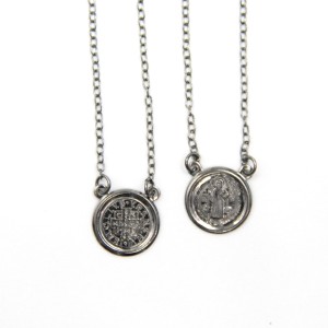 ES46030 - Escapulário São Bento Grafite - 61,3x1cm (F178G)