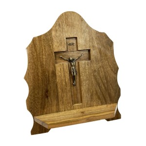 PB7610 - Porta Bíblia Madeira c/ Cristo 35x28cm