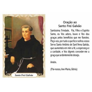 OP141410P100 - Oração São Frei Galvão c/ 100un. - 6x4cm