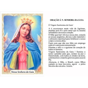 OG14047P100 - Oração N. Sra. Da Guia c/ 100un. - 9,5x6,5cm