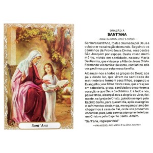 OG14081P100 - Oração Santa Ana c/ 100un. - 9,5x6,5cm