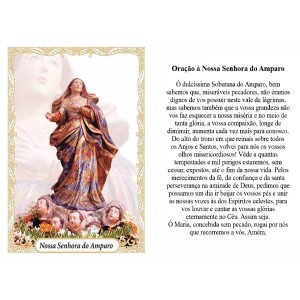 OG14098P100 - Oração N. Sra. Do Amparo c/ 100un. - 9,5x6,5cm