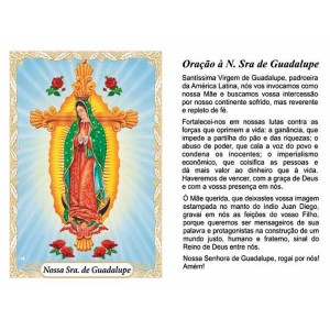 OG14046P100 - Oração N. Sra. De Guadalupe c/ 100un. - 9,5x6,5cm