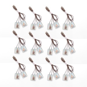 ES05001P12 - Escapulário N. Sra. Do Carmo Acrílico c/ 12un. - 68x1,5cm