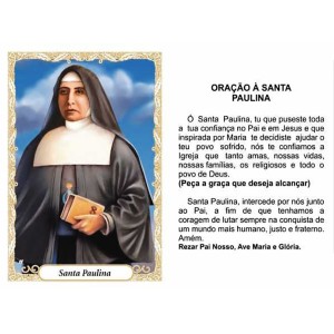 OG14068P100 - Oração Santa Paulina c/ 100un. - 9,5x6,5cm