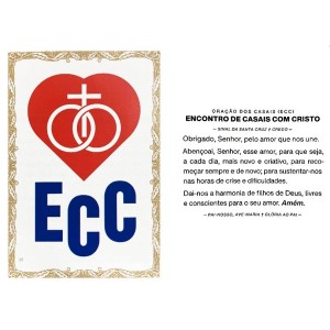 OG49002P100 - Oração ECC c/ 100un. - 9,5x6,5cm