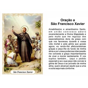 OG141483P100 - Oração São Francisco Xavier c/ 100un. - 9,5x6,5cm