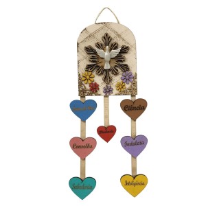 MO415001 - Móbile 7 Dons do Divino Espírito Santo - 36x12,3cm