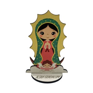 PE721103 - Pedestal N. Sra. de Guadalupe Infantil MDF - 10,7x7cm