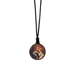 CP1374200 - Cordão c/ Pingente São José Resinado - 31x2,7cm