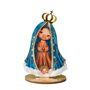PE721700 - Pedestal N. Sra. Aparecida MDF - 12x8cm