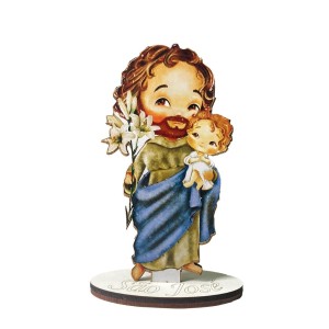 PE721690 - Pedestal São José MDF - 12x7,5cm