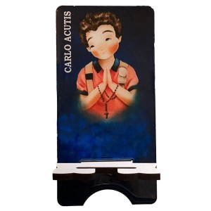 DR110150 - Porta Celular São Carlo Acutis MDF Resinado - 19x9,5cm