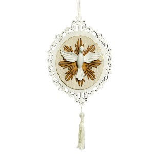 AO4101252 - Adorno Divino Espiríto Santo MDF - 31x13cm