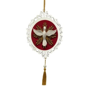 AO4101255 - Adorno Divino Espiríto Santo MDF - 31x13cm